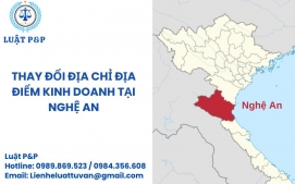 Thay đổi địa chỉ địa điểm kinh doanh tại Nghệ An