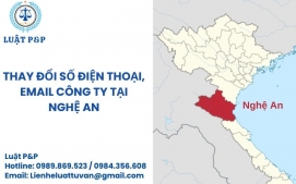 Thay đổi số điện thoại, email công ty tại Nghệ An