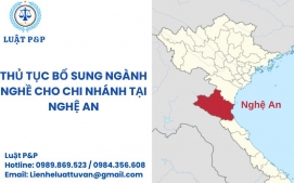 Thủ tục bổ sung ngành nghề cho chi nhánh tại Nghệ An