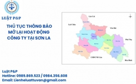 Thủ tục thông báo mở lại hoạt động công ty tại Sơn La