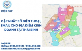 Cập nhật số điện thoại, email cho địa điểm kinh doanh tại Thái Bình