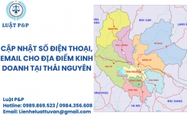 Cập nhật số điện thoại, email cho địa điểm kinh doanh tại Thái Nguyên