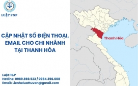 Cập nhật số điện thoại, email cho chi nhánh tại Thanh Hóa