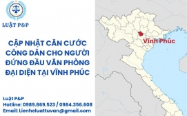 Cập nhật căn cước công dân cho người đứng đầu văn phòng đại diện tại Vĩnh Phúc