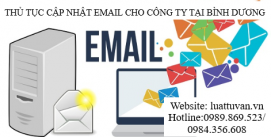 Thủ tục cập nhật email cho công ty tại Bình Dương