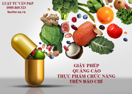 Giấy phép quảng cáo thực phẩm chức năng trên báo chí