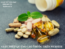 Giấy phép quảng cáo thuốc trên website