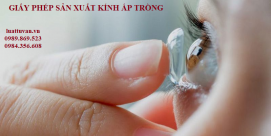 Giấy phép sản xuất kính áp tròng