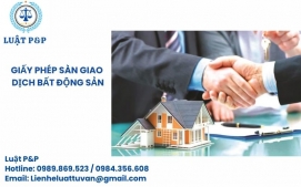 Giấy phép sàn giao dịch bất động sản