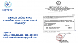 Xin giấy chứng nhận lưu hành tự do cho hoa quả đóng hộp