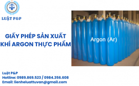 Giấy phép sản xuất Khí Argon thực phẩm