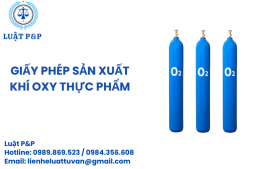 Giấy phép sản xuất khí Oxy thực phẩm