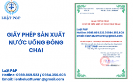 Giấy phép sản xuất nước uống đóng bình, đóng chai
