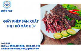 Giấy phép sản xuất Thịt bò gác bếp