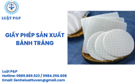 Giấy phép sản xuất Bánh tráng