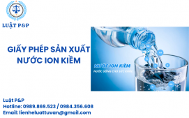 Giấy phép sản xuất nước ion kiềm