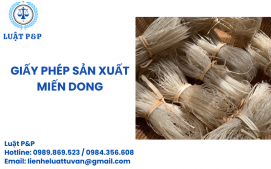 Giấy phép sản xuất Miến dong