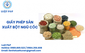 Giấy phép sản xuất bột ngũ cốc