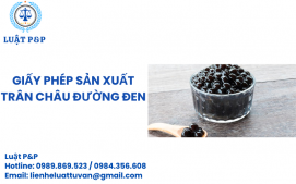 Giấy phép sản xuất Trân châu đường đen