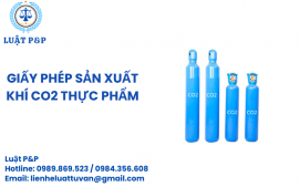 Giấy phép sản xuất khí CO2 thực phẩm