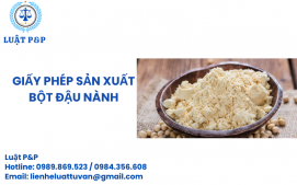 Giấy phép sản xuất Bột đậu nành