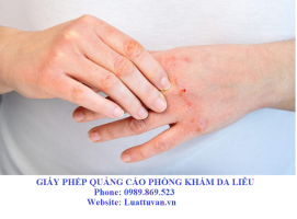 Giấy phép quảng cáo Phòng khám da liễu