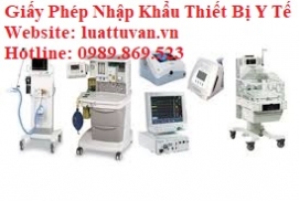 Giấy phép nhập khẩu trang thiết bị y tế