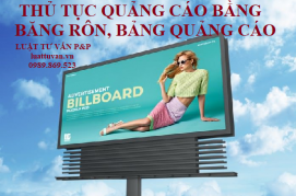 Thủ tục quảng cáo bằng băng rôn, bảng quảng cáo