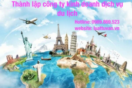 Thành lập công ty kinh doanh dịch vụ du lịch