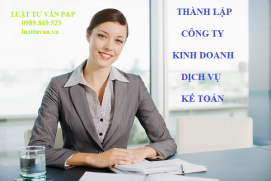 Thành lập công ty kinh doanh dịch vụ kế toán