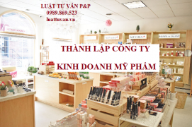 Thành lập công ty kinh doanh mỹ phẩm