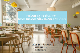 Thành lập công ty kinh doanh nhà hàng ăn uống