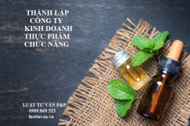 Thành lập công ty kinh doanh thực phẩm chức năng