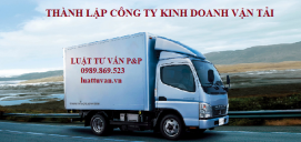 Thành lập công ty kinh doanh vận tải