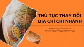 Thủ tục thay đổi địa chỉ chi nhánh tại Ninh Bình