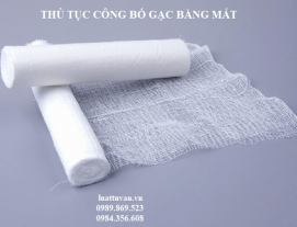 Thủ tục công bố gạc băng mắt