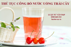 Thủ tục công bố nước uống trái cây