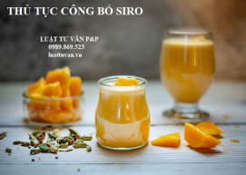 Thủ tục công bố siro