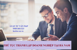 Thủ tục thành lập doanh nghiệp tại Hà Nam