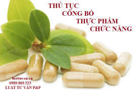 Thủ tục công bố thực phẩm chức năng