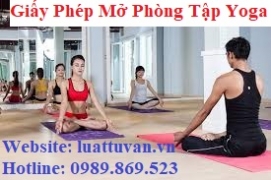 Giấy chứng nhận thành lập trung tâm phòng tập yoga