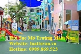 Giấy phép thành lập trường mầm non tư thục