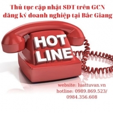 Thủ tục cập nhật số điện thoại trên giấy chứng nhận đăng ký doanh nghiệp tại Bắc Giang