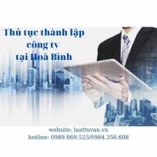 Thủ tục thành lập công ty tại Hoà Bình
