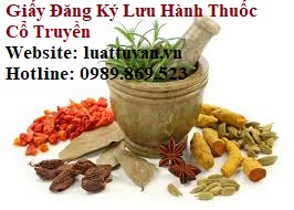 Giấy đăng ký lưu hành thuốc cổ truyền