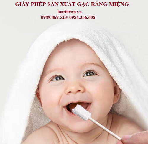 Giấy phép sản xuất gạc răng miệng