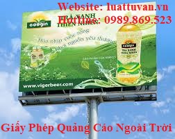 Thủ tục xin giấy phép quảng cáo ngoài trời